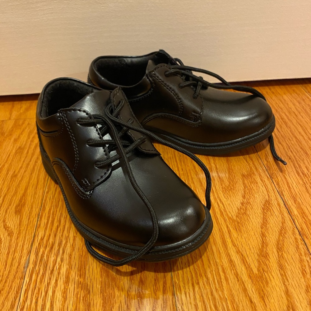 Boys Black Dress Shoes